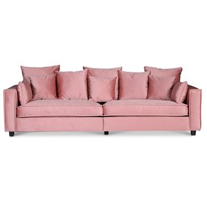 Brandy Lounge - 3,5-Sitzer Sofa (Dusty Pink) + Fleckentferner fr Mbel