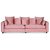 Brandy Lounge Sofa - 3-Sitzer Sofa (staubig rosa)