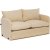 Saga 2-Sitzer-Schlafsofa - Creme