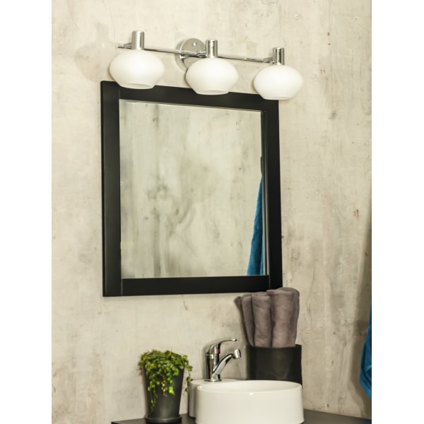 Elba Wandleuchte - Chrom/Opalweiß Elba Wandleuchte - Chrom/Opalweiß