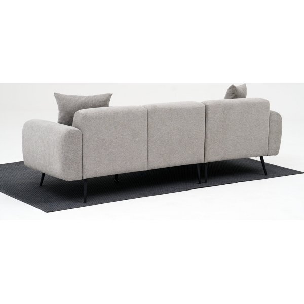 Seitensofa rechts - Hellgrau