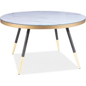 Vega Couchtisch 80 cm - Weier Marmor