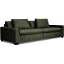 Gabby 4-Sitzer-Sofa aus dunkelgrnem Samt