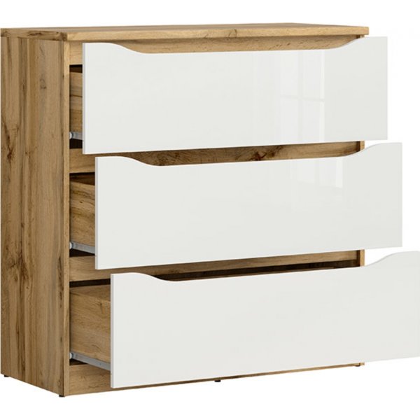 Nuis Kommode - Wotan Eiche/wei