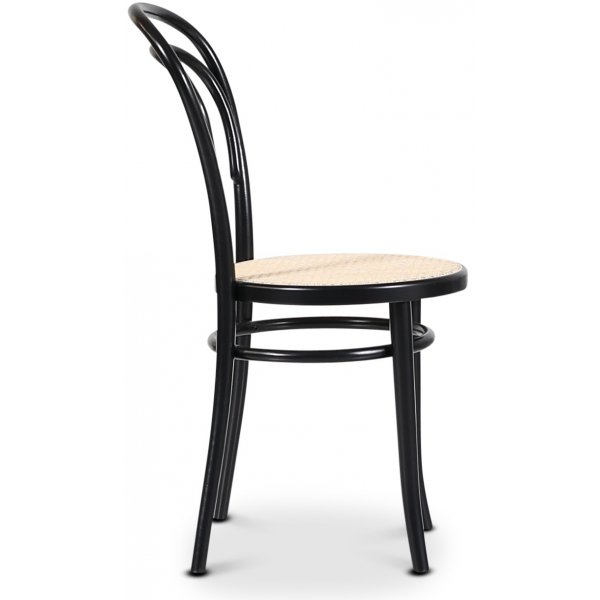 Essgruppe PiPi ovaler Esstisch 240 cm inkl. 6 Bugholzstühle No14 - Schwarz/Rattan + 3.00 x Möbelfüße Essgruppe PiPi ovaler Esstisch 240 cm inkl. 6 Bugholzstühle No14 - Schwarz/Rattan + 3.00 x Möbelfüße