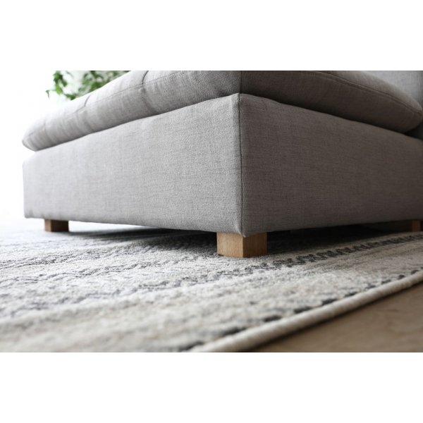 Sofa mit Diwan-Graustoff - Sake