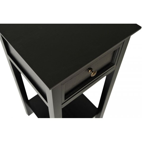 Nachttisch 75 cm hoch Antikschwarz - Holmby