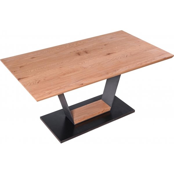 Amasten Esstisch 160-220 cm - Eiche/Schwarz/Eiche