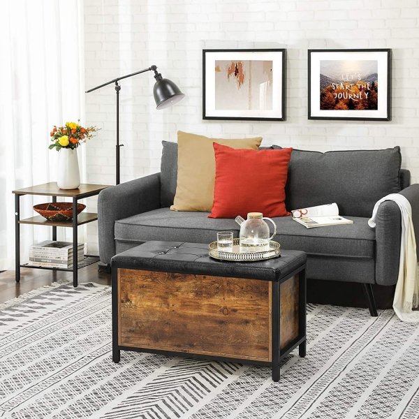 Aufbewahrungstruhe von Tomas - Braun/Schwarz Aufbewahrungstruhe von Tomas - Braun/Schwarz