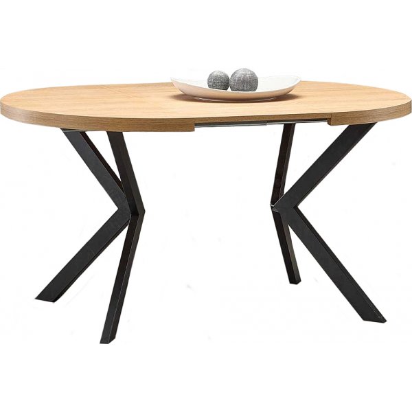 Nastro Esstisch 100-250 cm - Eiche/schwarz