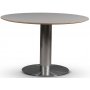 SOHO Esstisch 118 cm - Gebrstetes Aluminium / Perstorp light durcheinander