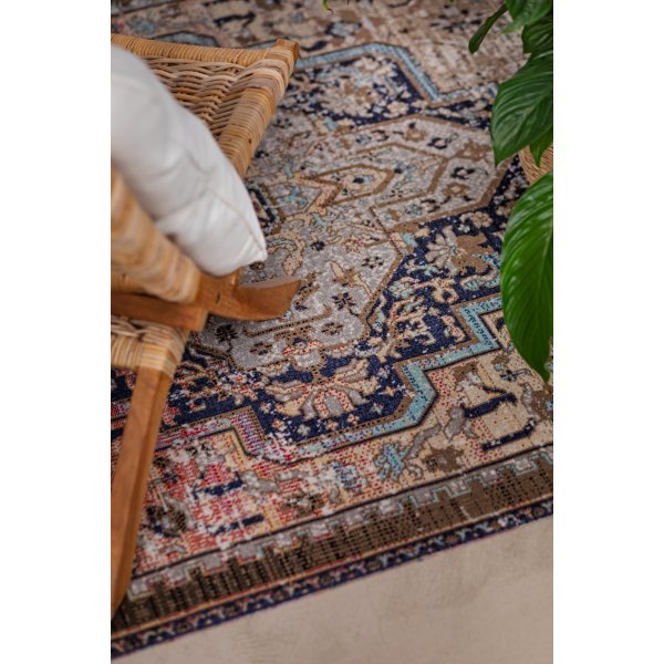 Tibetischer aztekischer flachgewebter Teppich, mehrfarbig Tibetischer aztekischer flachgewebter Teppich, mehrfarbig