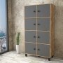 Vilamo Schrank 59 - Kiefer/anthrazit