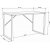 Layton Schreibtisch 120 x 60 cm - Wei/Anthrazit