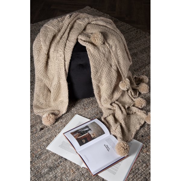 Dnnes Plaid 130x170 cm - Beige