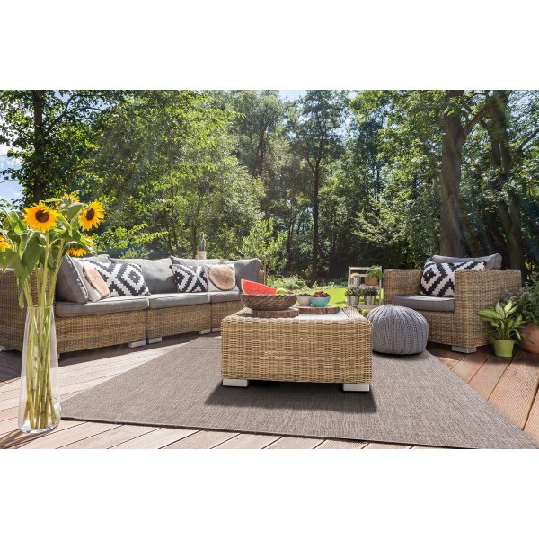 Flachgewebter Teppich Capri aus Leinen Flachgewebter Teppich Capri aus Leinen