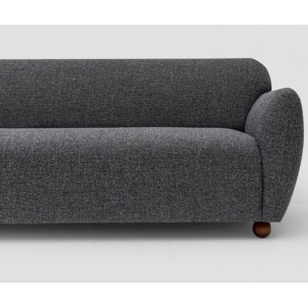 Ecksofa Eddy - Dunkelgrau