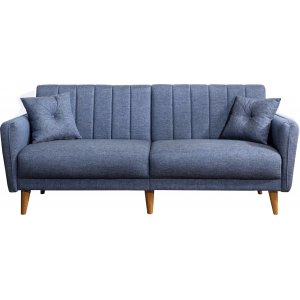 Aqua 3er Schlafsofa - Dunkelblau