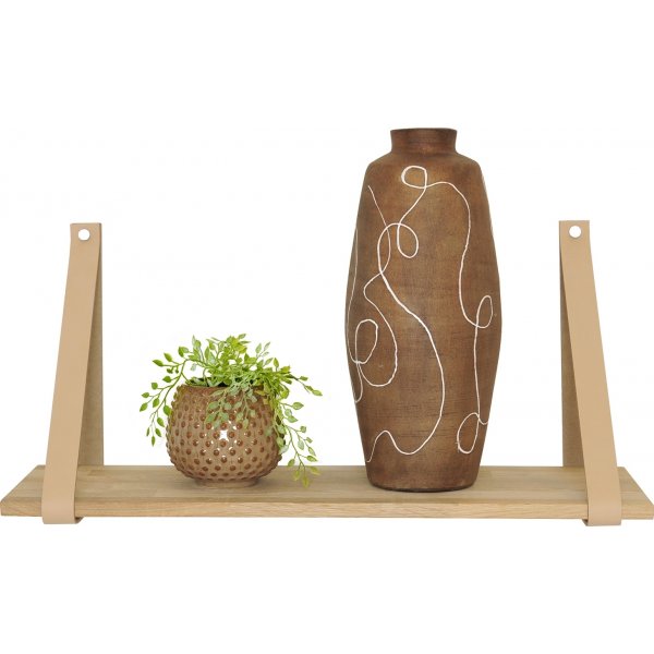 Frikk Wandregal 60 cm - Wei pigmentierte Eiche