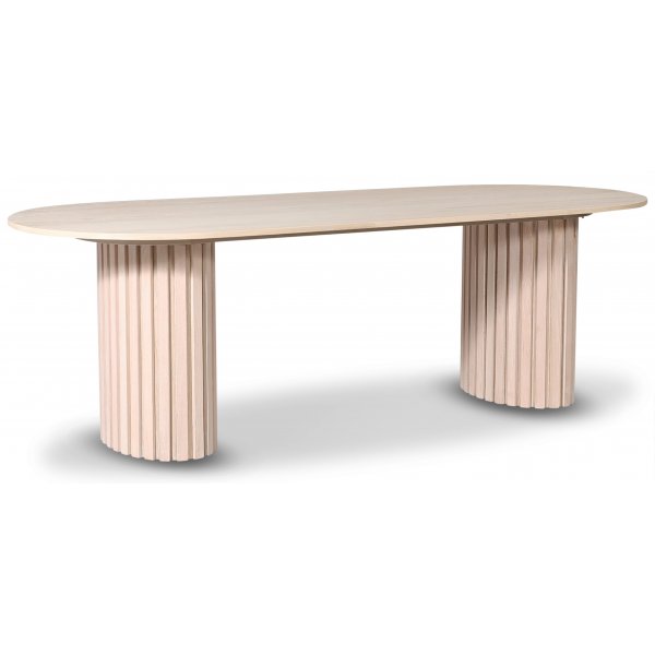 PiPi ovaler Esstisch 240 cm - Whitewash