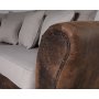 Western 4-Sitzer gebogenes Sofa - Vintage / Beige
