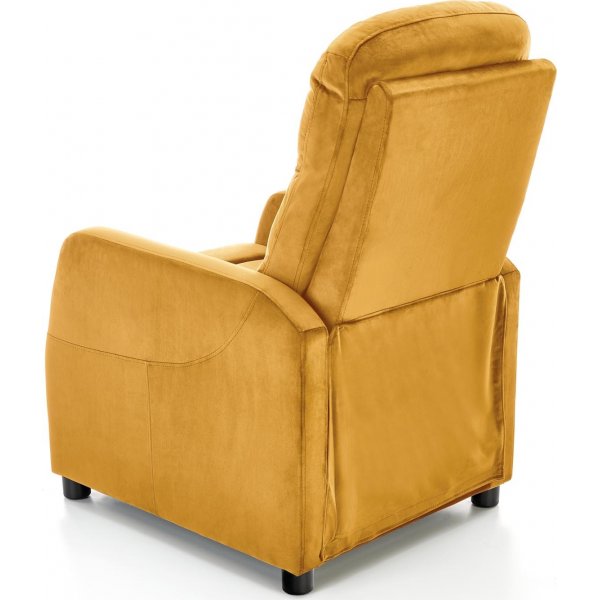 Gunvor Liegesessel aus gelbem Samt