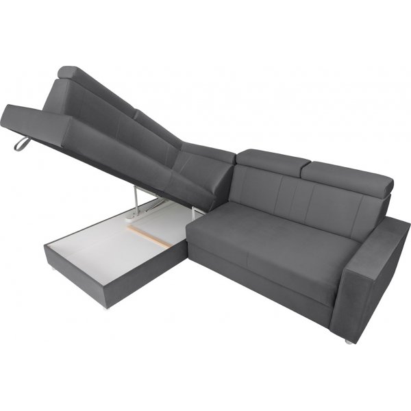 Lone Ecksofa links - Grau
