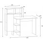 Buggy-Schreibtisch 135,9 x 60 cm - Wei