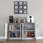 Jericho Sideboard 162 - Weiß/Walnuss