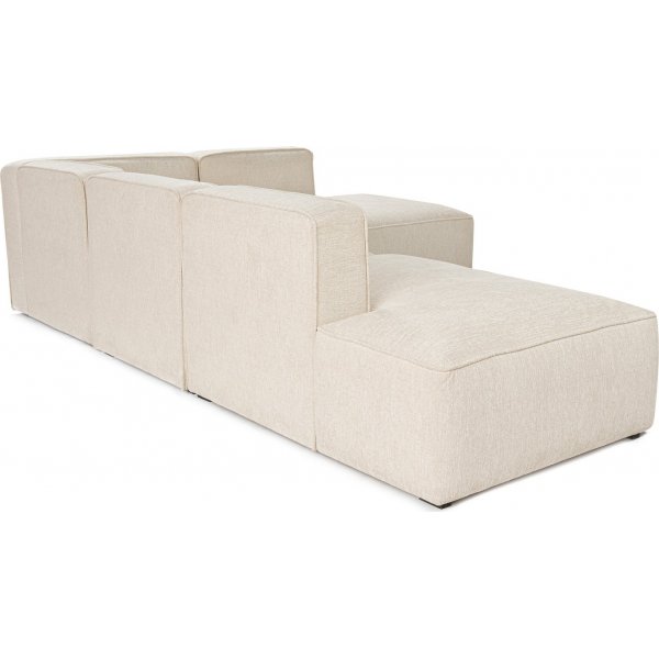 Mehr Ecksofa mit offenen Enden rechts - Creme