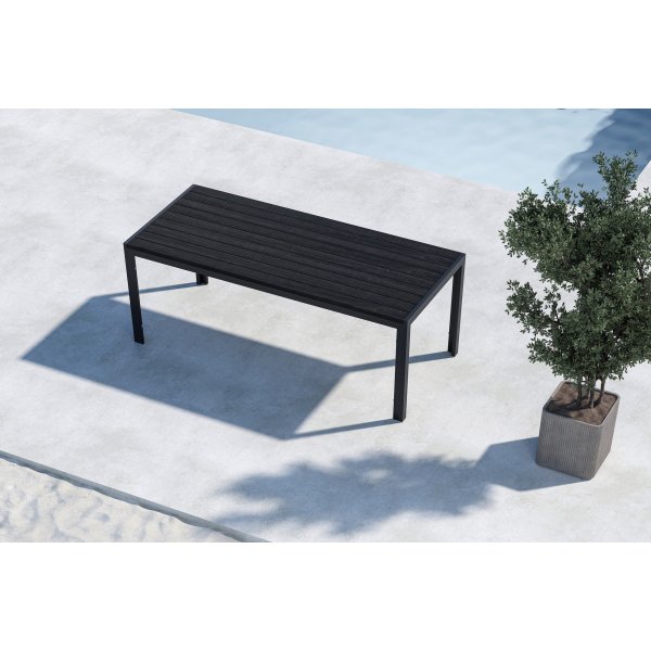 Mirko Esstisch 205x90 - Schwarz