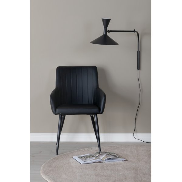 Sessel Paolo - Schwarzes PU