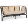Sofa Marbella - Rattan/schwarz
