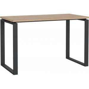 Schilderschreibtisch 120 cm - Mattgrau/Hickory