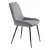 Carina-Stuhl aus grauem Samt mit Rautenmuster