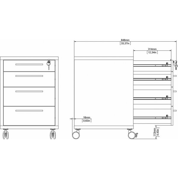 Prima Schubladenherz - Weiß Prima Schubladenherz - Weiß