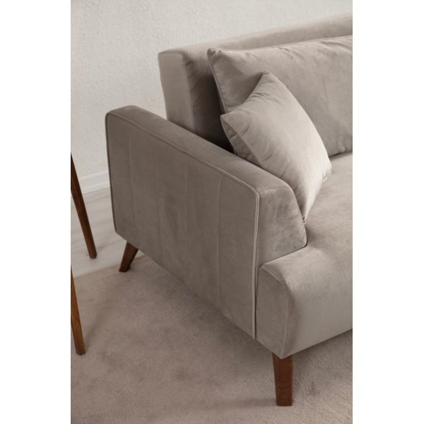 Buhara 3-Sitzer-Sofa - Hellgrau