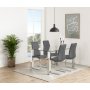 Edge Esstisch 140 cm - Chrom