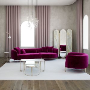 Makronensofa - Fuchsia