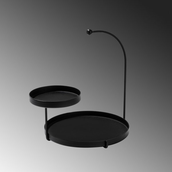 Knidos Dekoteller - Schwarz