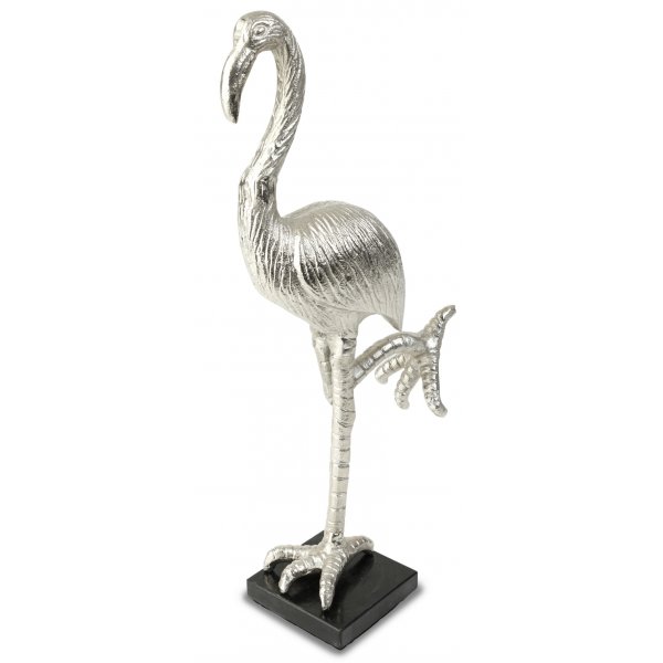 Staty Flamingo H47- Silber