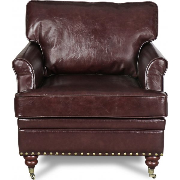 Bradford Howard Professor-Sessel aus braunem Leder Bradford Howard Professor-Sessel aus braunem Leder