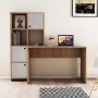 Silence Schreibtisch 156,8 x 51,5 cm, links - Eiche/Wei