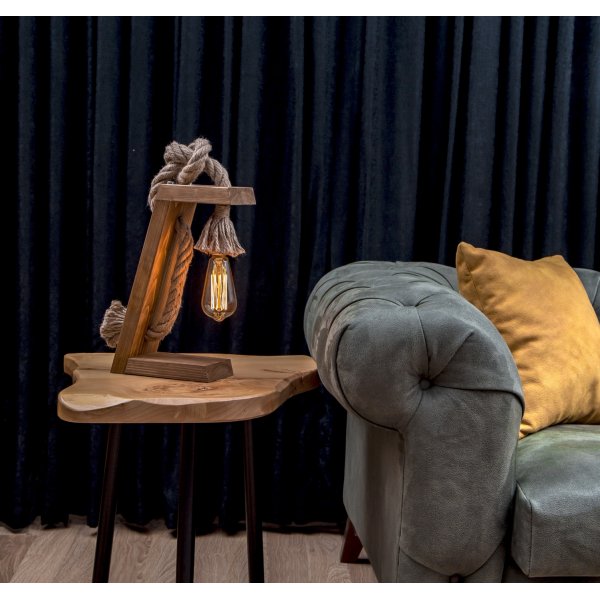 Lumina Tischlampe - Braun/Gold