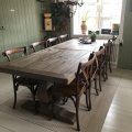 Kundenbild Pariser Vintage-Stuhl mit Kreuz - Vintage braun
