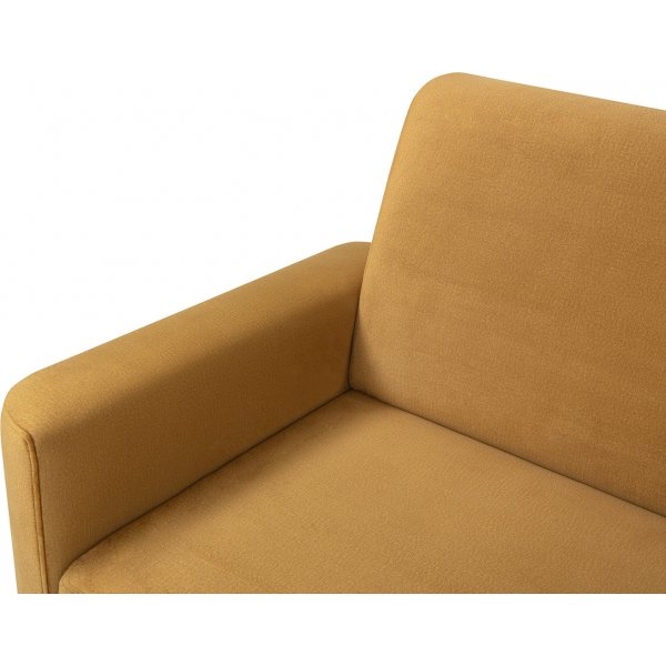 Schlafsofa mit Lattenrost - Gelb