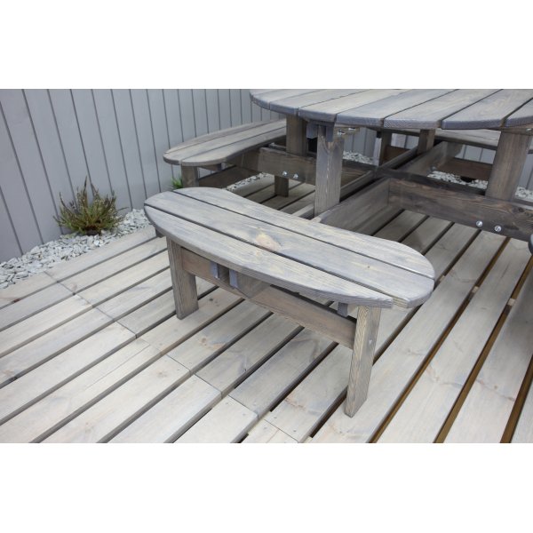 Ronda-Mbelgruppe - Gartenbank und Tisch in einem - Grau + Fleckentferner fr Mbel