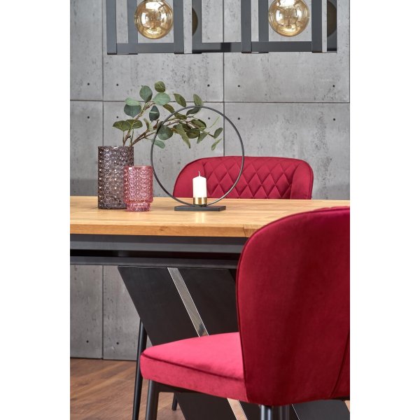 Becca Esstisch 160-220 cm - Eiche/schwarz Becca Esstisch 160-220 cm - Eiche/schwarz