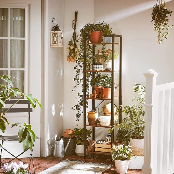 Petter Bcherregal 40 x 154 cm - Braun/Schwarz