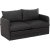 Saga 2-Sitzer-Schlafsofa XL - Dunkelgrau